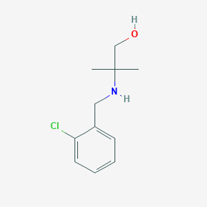 molecular formula C11H16ClNO B503668 2-[(2-氯苄基)氨基]-2-甲基-1-丙醇 CAS No. 25452-20-4