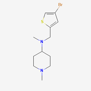 N-[(4-bromo-2-thienyl)methyl]-N,1-dimethyl-4-piperidinamine