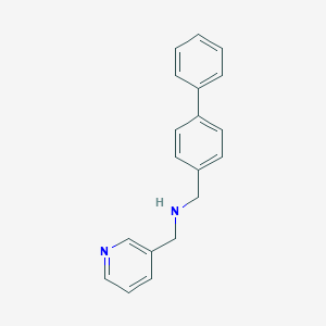 molecular formula C19H18N2 B503672 1-(biphenyl-4-yl)-N-(pyridin-3-ylmethyl)methanamine 