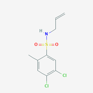 molecular formula C10H11Cl2NO2S B5036723 N-allyl-4,5-dichloro-2-methylbenzenesulfonamide 