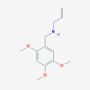 molecular formula C13H19NO3 B503673 (Prop-2-en-1-yl)[(2,4,5-trimethoxyphenyl)methyl]amine CAS No. 880809-17-6