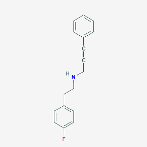 N-[2-(4-fluorophenyl)ethyl]-3-phenylprop-2-yn-1-amine