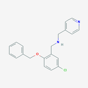 molecular formula C20H19ClN2O B503683 N-[2-(benzyloxy)-5-chlorobenzyl]-N-(4-pyridinylmethyl)amine 