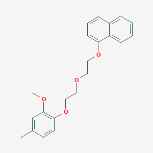 molecular formula C22H24O4 B5036847 1-{2-[2-(2-methoxy-4-methylphenoxy)ethoxy]ethoxy}naphthalene CAS No. 426229-85-8