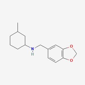 molecular formula C15H21NO2 B5036856 (1,3-benzodioxol-5-ylmethyl)(3-methylcyclohexyl)amine 