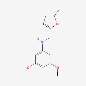 molecular formula C14H17NO3 B5036861 (3,5-dimethoxyphenyl)[(5-methyl-2-furyl)methyl]amine 