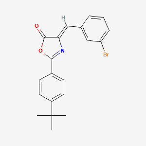 molecular formula C20H18BrNO2 B5036864 4-(3-bromobenzylidene)-2-(4-tert-butylphenyl)-1,3-oxazol-5(4H)-one 