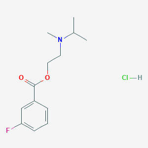 molecular formula C13H19ClFNO2 B5036867 2-[isopropyl(methyl)amino]ethyl 3-fluorobenzoate hydrochloride 