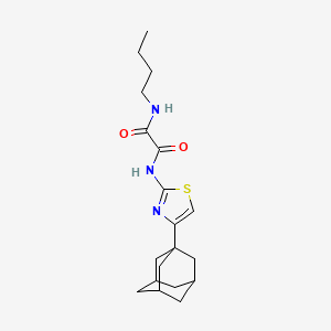 molecular formula C19H27N3O2S B5036884 N-[4-(1-adamantyl)-1,3-thiazol-2-yl]-N'-butylethanediamide 