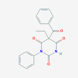 molecular formula C19H16N2O4 B5036896 5-benzoyl-5-ethyl-1-phenyl-2,4,6(1H,3H,5H)-pyrimidinetrione 