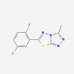 molecular formula C10H6F2N4S B5036903 6-(2,5-difluorophenyl)-3-methyl[1,2,4]triazolo[3,4-b][1,3,4]thiadiazole 