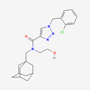 molecular formula C23H29ClN4O2 B5036923 N-(1-adamantylmethyl)-1-(2-chlorobenzyl)-N-(2-hydroxyethyl)-1H-1,2,3-triazole-4-carboxamide 