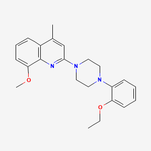 2-[4-(2-ethoxyphenyl)-1-piperazinyl]-8-methoxy-4-methylquinoline