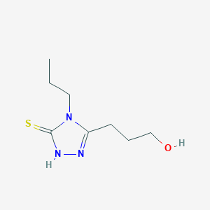 molecular formula C8H15N3OS B5036972 3-(5-mercapto-4-propyl-4H-1,2,4-triazol-3-yl)-1-propanol 