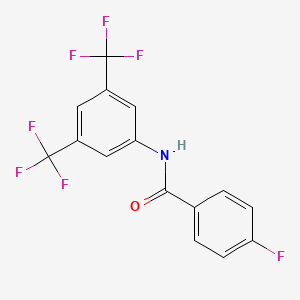 N-[3,5-bis(trifluoromethyl)phenyl]-4-fluorobenzamide
