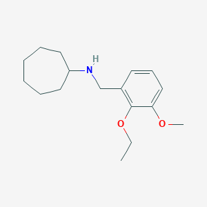 molecular formula C17H27NO2 B503699 N-(2-ethoxy-3-methoxybenzyl)cycloheptanamine 