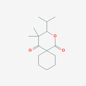 molecular formula C15H24O3 B5036994 3-isopropyl-4,4-dimethyl-2-oxaspiro[5.5]undecane-1,5-dione 