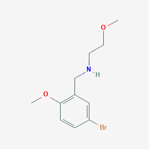 molecular formula C11H16BrNO2 B503701 (5-Bromo-2-methoxybenzyl)-(2-methoxyethyl)amine CAS No. 880812-26-0