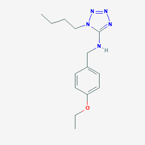 molecular formula C14H21N5O B503702 1-butyl-N-(4-ethoxybenzyl)-1H-tetraazol-5-amine 