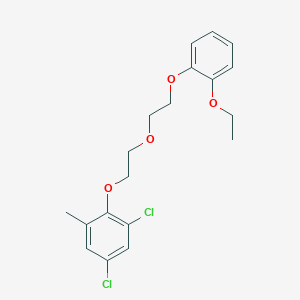 molecular formula C19H22Cl2O4 B5037055 1,5-dichloro-2-{2-[2-(2-ethoxyphenoxy)ethoxy]ethoxy}-3-methylbenzene 