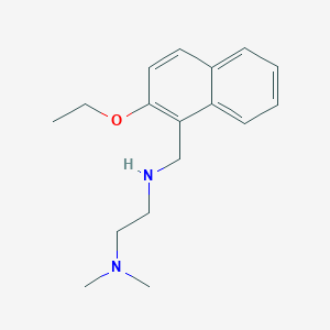 molecular formula C17H24N2O B503710 N'-[(2-ethoxynaphthalen-1-yl)methyl]-N,N-dimethylethane-1,2-diamine 