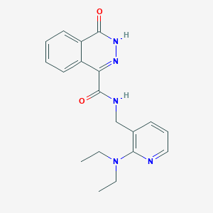 N-{[2-(diethylamino)-3-pyridinyl]methyl}-4-oxo-3,4-dihydro-1-phthalazinecarboxamide