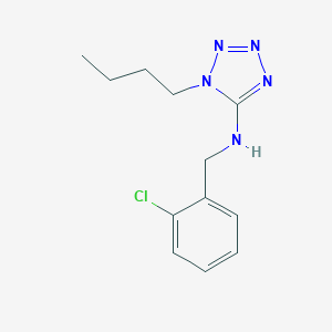 molecular formula C12H16ClN5 B503713 1-butyl-N-(2-chlorobenzyl)-1H-tetraazol-5-amine 