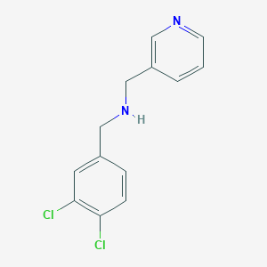 molecular formula C13H12Cl2N2 B503715 1-(3,4-dichlorophenyl)-N-(pyridin-3-ylmethyl)methanamine 