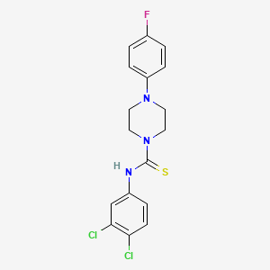 molecular formula C17H16Cl2FN3S B5037162 N-(3,4-dichlorophenyl)-4-(4-fluorophenyl)-1-piperazinecarbothioamide 