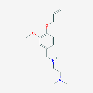 molecular formula C15H24N2O2 B503720 N'-[3-methoxy-4-(prop-2-en-1-yloxy)benzyl]-N,N-dimethylethane-1,2-diamine 