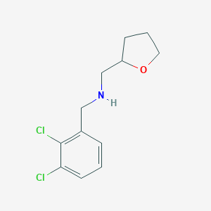 molecular formula C12H15Cl2NO B503722 1-(2,3-dichlorophenyl)-N-(tetrahydrofuran-2-ylmethyl)methanamine 