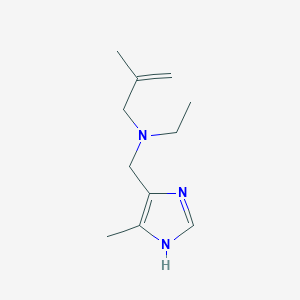 molecular formula C11H19N3 B5037238 N-ethyl-2-methyl-N-[(4-methyl-1H-imidazol-5-yl)methyl]-2-propen-1-amine 