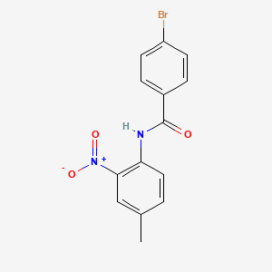 molecular formula C14H11BrN2O3 B5037242 4-bromo-N-(4-methyl-2-nitrophenyl)benzamide 