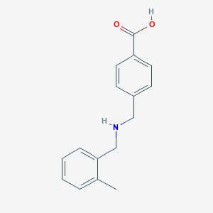 molecular formula C16H17NO2 B503725 4-{[(2-Methylbenzyl)amino]methyl}benzoic acid 