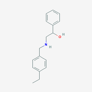 molecular formula C17H21NO B503726 2-[(4-Ethylbenzyl)amino]-1-phenylethanol 