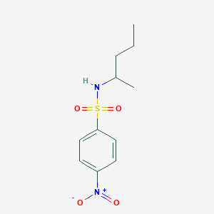 molecular formula C11H16N2O4S B5037267 N-(1-methylbutyl)-4-nitrobenzenesulfonamide 