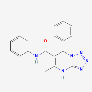 molecular formula C18H16N6O B5037274 5-methyl-N,7-diphenyl-4,7-dihydrotetrazolo[1,5-a]pyrimidine-6-carboxamide 