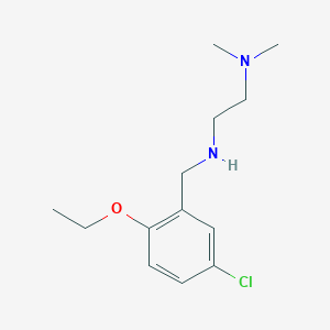 molecular formula C13H21ClN2O B503730 N-(5-chloro-2-ethoxybenzyl)-N-[2-(dimethylamino)ethyl]amine 