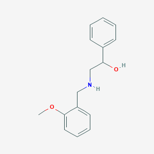molecular formula C16H19NO2 B503731 2-[(2-Methoxybenzyl)amino]-1-phenylethanol 