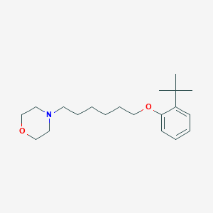 molecular formula C20H33NO2 B5037312 4-[6-(2-tert-butylphenoxy)hexyl]morpholine 