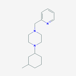 molecular formula C17H27N3 B5037325 1-(3-methylcyclohexyl)-4-(2-pyridinylmethyl)piperazine 