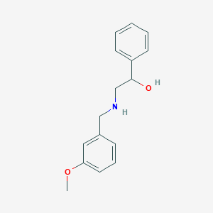 molecular formula C16H19NO2 B503733 2-[(3-Methoxybenzyl)amino]-1-phenylethanol 