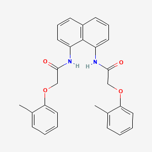 molecular formula C28H26N2O4 B5037341 N,N'-1,8-naphthalenediylbis[2-(2-methylphenoxy)acetamide] 