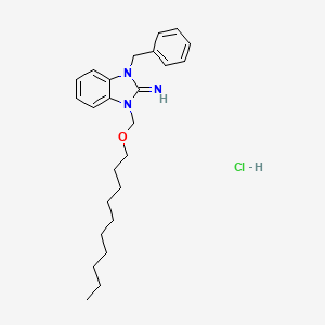 molecular formula C25H36ClN3O B5037347 1-benzyl-3-[(decyloxy)methyl]-1,3-dihydro-2H-benzimidazol-2-imine hydrochloride 