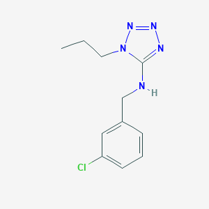 molecular formula C11H14ClN5 B503735 N-(3-chlorobenzyl)-1-propyl-1H-tetrazol-5-amine CAS No. 876897-33-5