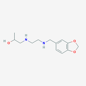 molecular formula C13H20N2O3 B503736 1-({2-[(1,3-Benzodioxol-5-ylmethyl)amino]ethyl}amino)-2-propanol 