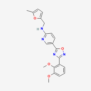 molecular formula C21H20N4O4 B5037376 5-[3-(2,3-dimethoxyphenyl)-1,2,4-oxadiazol-5-yl]-N-[(5-methyl-2-furyl)methyl]-2-pyridinamine 