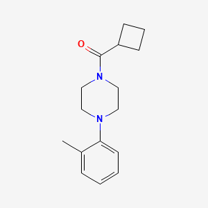 molecular formula C16H22N2O B5037385 1-(cyclobutylcarbonyl)-4-(2-methylphenyl)piperazine 