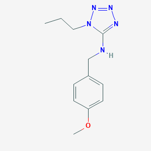 molecular formula C12H17N5O B503739 N-(4-methoxybenzyl)-1-propyl-1H-tetrazol-5-amine CAS No. 876897-85-7