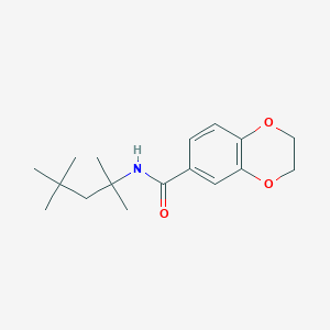 molecular formula C17H25NO3 B5037398 N-(1,1,3,3-tetramethylbutyl)-2,3-dihydro-1,4-benzodioxine-6-carboxamide 